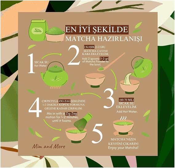 Mim and More Vanilla Matcha - Vanilla Flavored Matcha, 100 Gr