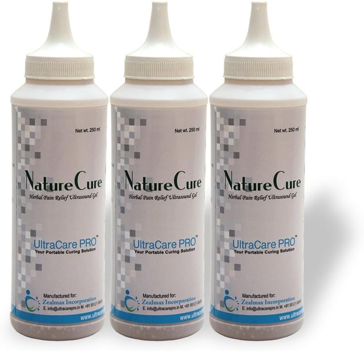 NatureCure- Herbal Pain Relief Ultrasound Gel (Pack of 3 bottles)