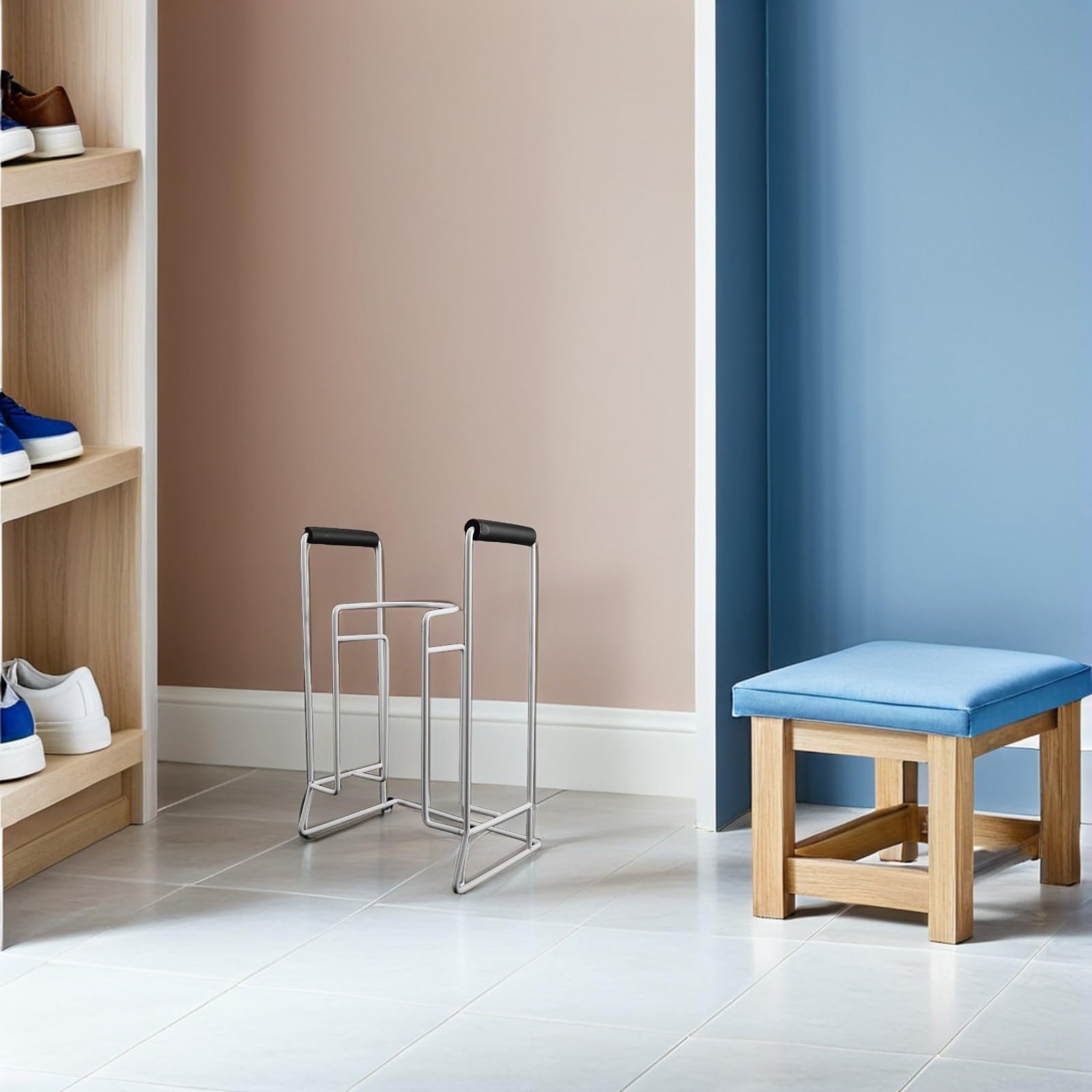 Healeved Calzador para Calcetines para Personas Mayores sin Agacharse Ayuda para Medias de Compresión con Diseño Ergonómico y Material Flexible Cómodo