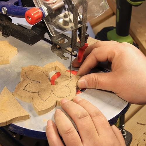 Miniatura 3 de FOXBC Hoja de sierra de desplazamiento de corte de metal de 5 pulgadas, extremo de pasador de 24 TPI para Wen 3922, Dremel, Craftsman, Delta, Ryobi