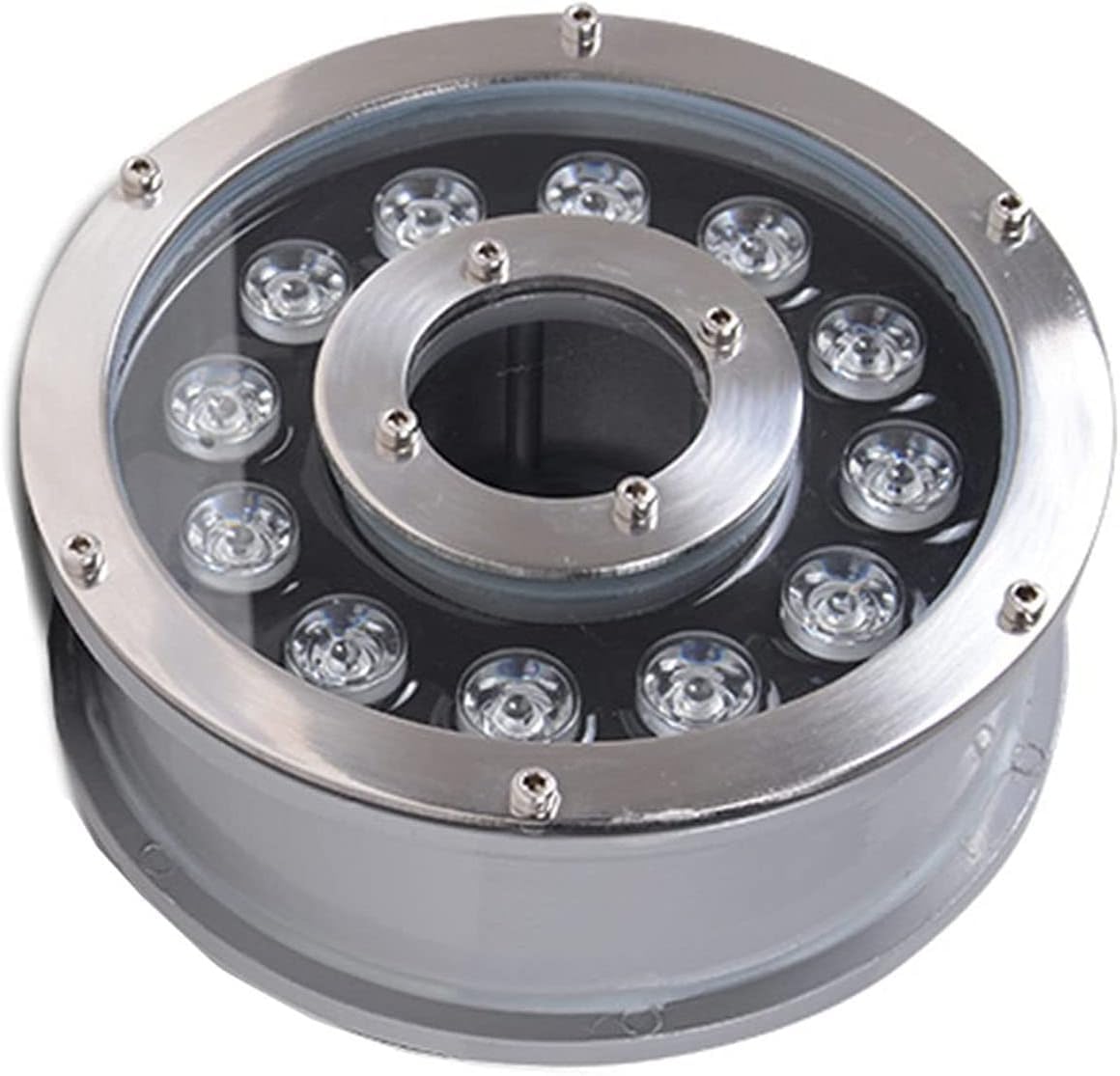 Teichleuchten, LED-Unterwasserleuchten, Tauchstrahler für Teiche, Poolleuchten, Einbaustrahler, Dekoration für Landschafts-Partys, Poolbeleuchtung (Warm White,9W(12V