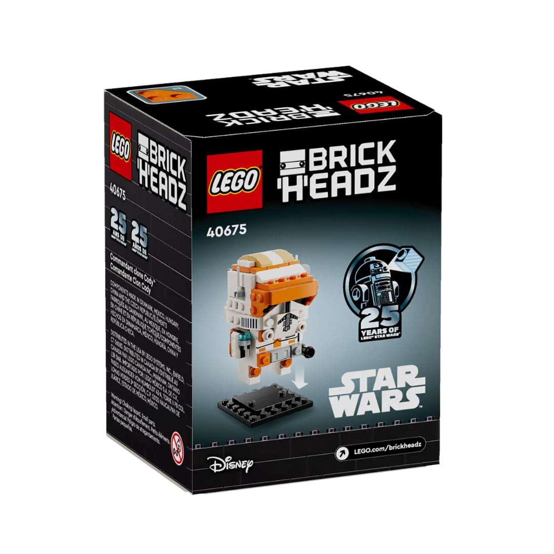 LEGO 40675 Brickheadz Star Wars Clone Commander Cody 10+ 147 Pieces Buildable Toy Figure, Mehrfarbig, Small - Image 2