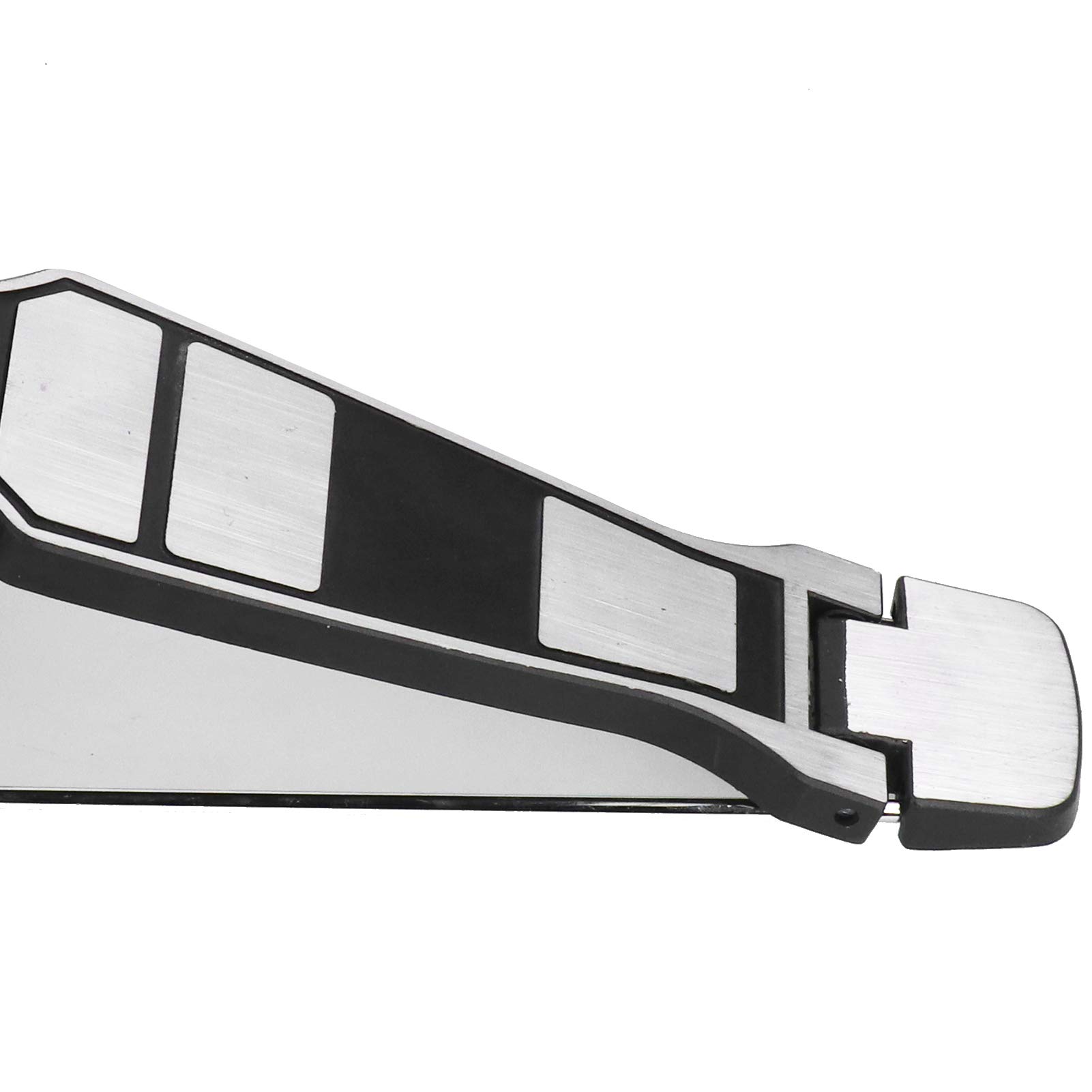 Edelstahl-Trommelpedal, Einzelfuß-Kick-Drum-Pedal, professionelles Bassdrum-Zubehör mit Filzhammer, schnelles Reaktionsdesign für Schlagzeug, langlebiges Ersatzteil für