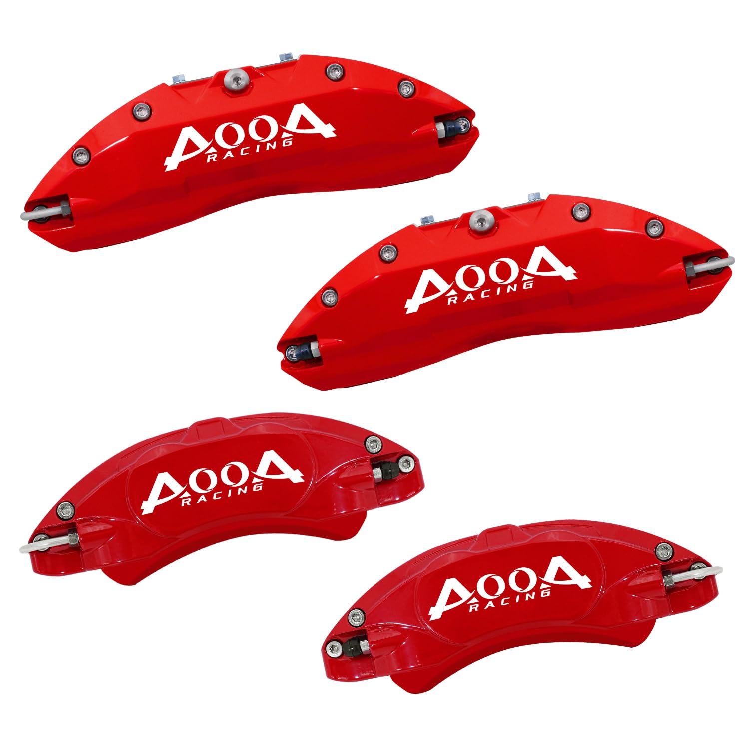 Photo 1 of AOOA Caliper Covers Red with White Characters Aluminum Brake Caliper Covers Fit for Toyota Tundra 2007-2021?front and rear?