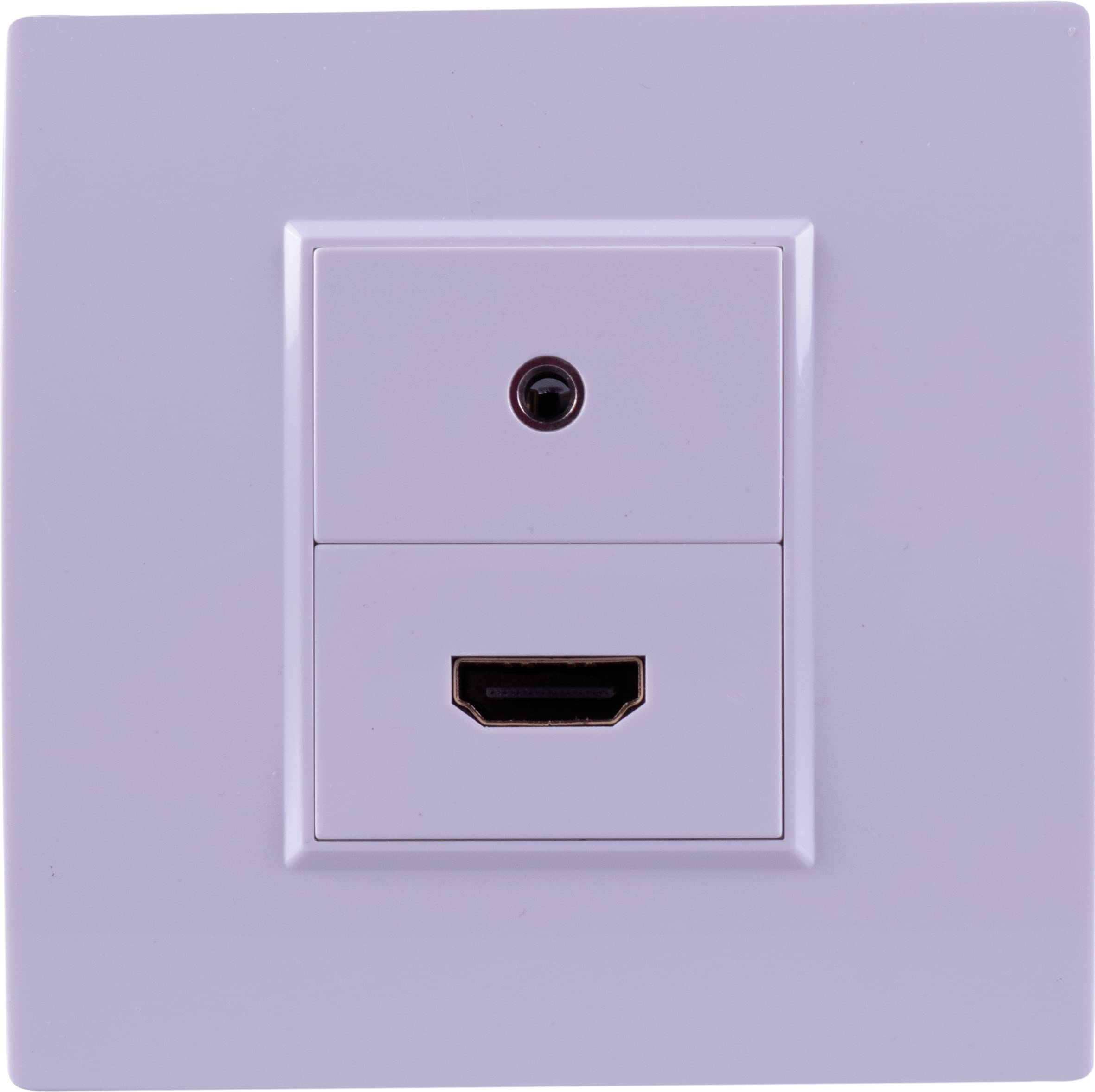 Eagle 1 Gang 3.5Mm Audio & Hdmi 2.0 Multimedia Wallplate