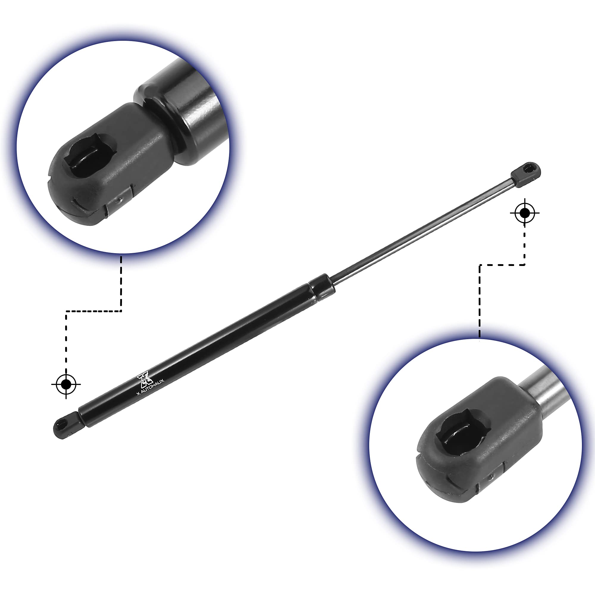X AUTOHAUX 2pcs Vérin à Gaz 100Lb Universel Ressort pour RV Voiture Bateau Camping-Car 500mm Longue Noir
