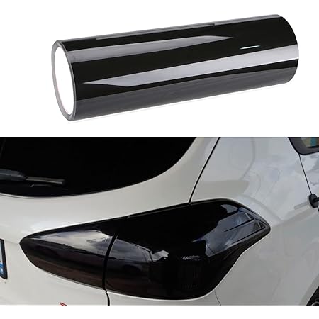 For Headlight Taillight 12"x78" Gloss Dark Black Film Smoke Tint - Foto 7