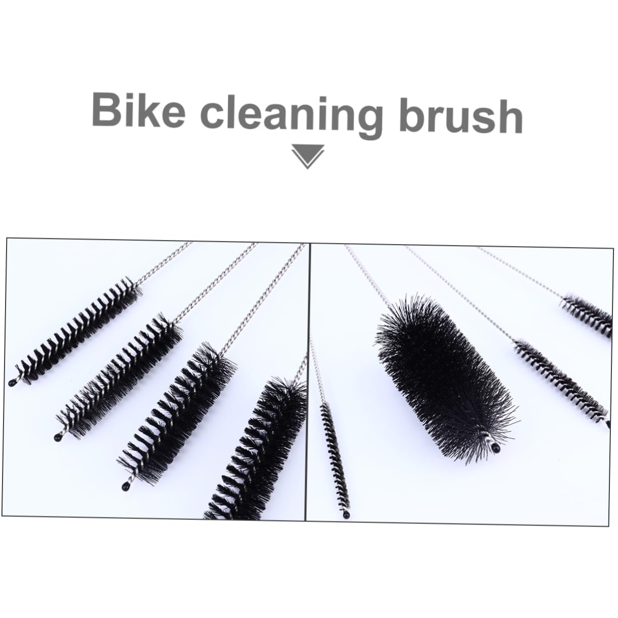 KOMBIUDA 13pcs Nylon Tube Brush Bike Cleaning Lightweight Bike Supplies for Gears Chains Efficient Tool for Hard Reach Areas Mechanical Cleaning Brushes
