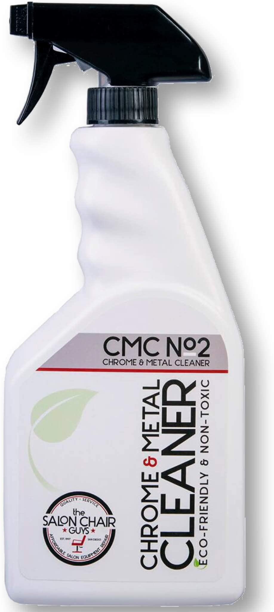 Salon Chair Chrome Cleaner - Professional Salon & Barber Chair Chrome and Metal Cleaner for Stylist Chairs, Plant-Based Non-Toxic, Polish Spray, Removes Hydraulic Oil and Hair (24 Ounces)