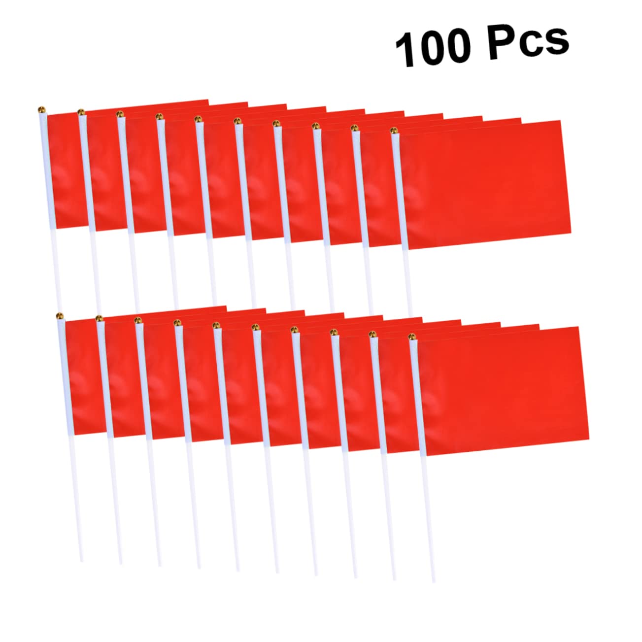 100 Banderines Cuadrados Mini para Fiesta y Eventos, Banderas Ondeantes Portátiles de Poliéster, Adorno Festivo Ligero y Fácil de Agitar