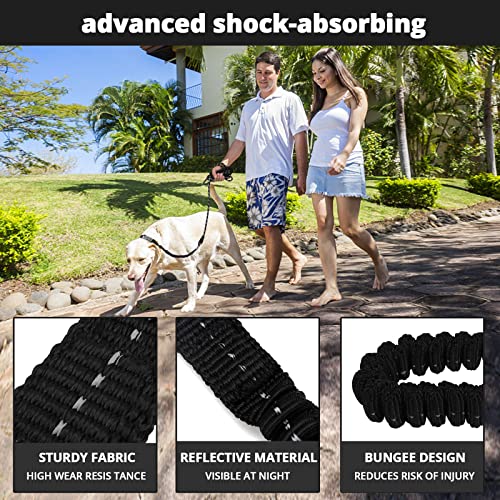 Dog Leash - 3/4/5/6/10/15/20/30/50/100/150Ft Heavy Duty Leash With Swivel Lockable Hook And,Reflective Threads Bungee Dog Leash Comfortable Padded Handle For Walking For Small Medium Large Dog… #TOP3