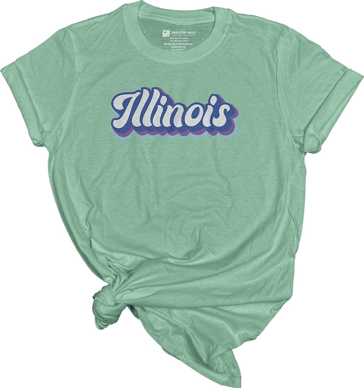 Greater Half Illinois Retro (Dusty Blue Medium)