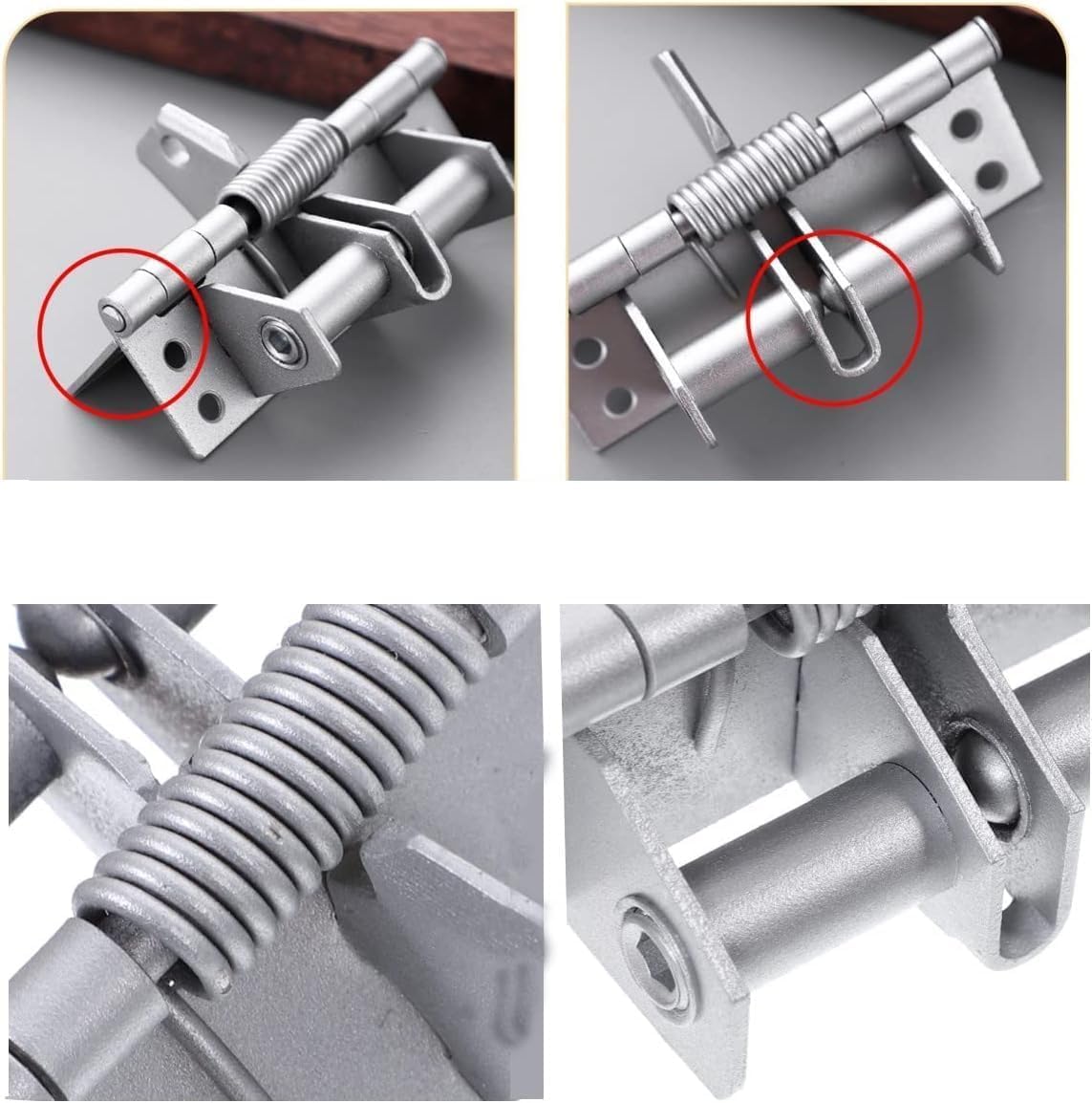 CETLO 3 in 1 Automatic Stainless Steel Hinge Lock for Main Door, Window, Kitchen, Office & Store Room | Soft Close, Self-Closing, Heavy Duty Security Door Latch Lock (Pack of 1) 3