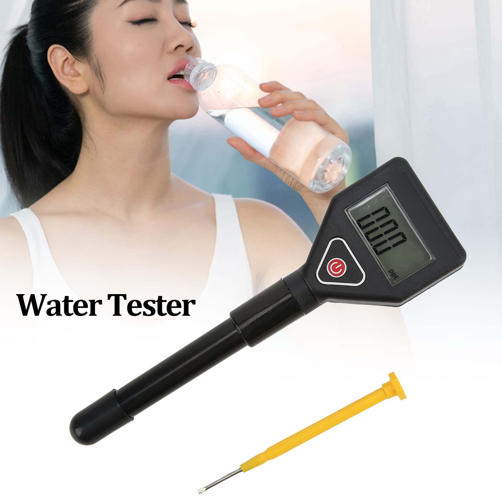Tester di salinità, piccolo, leggero, portatile, facile da usare, stabile, veloce, ad alta precisione, tester per sale per piscine per acquario