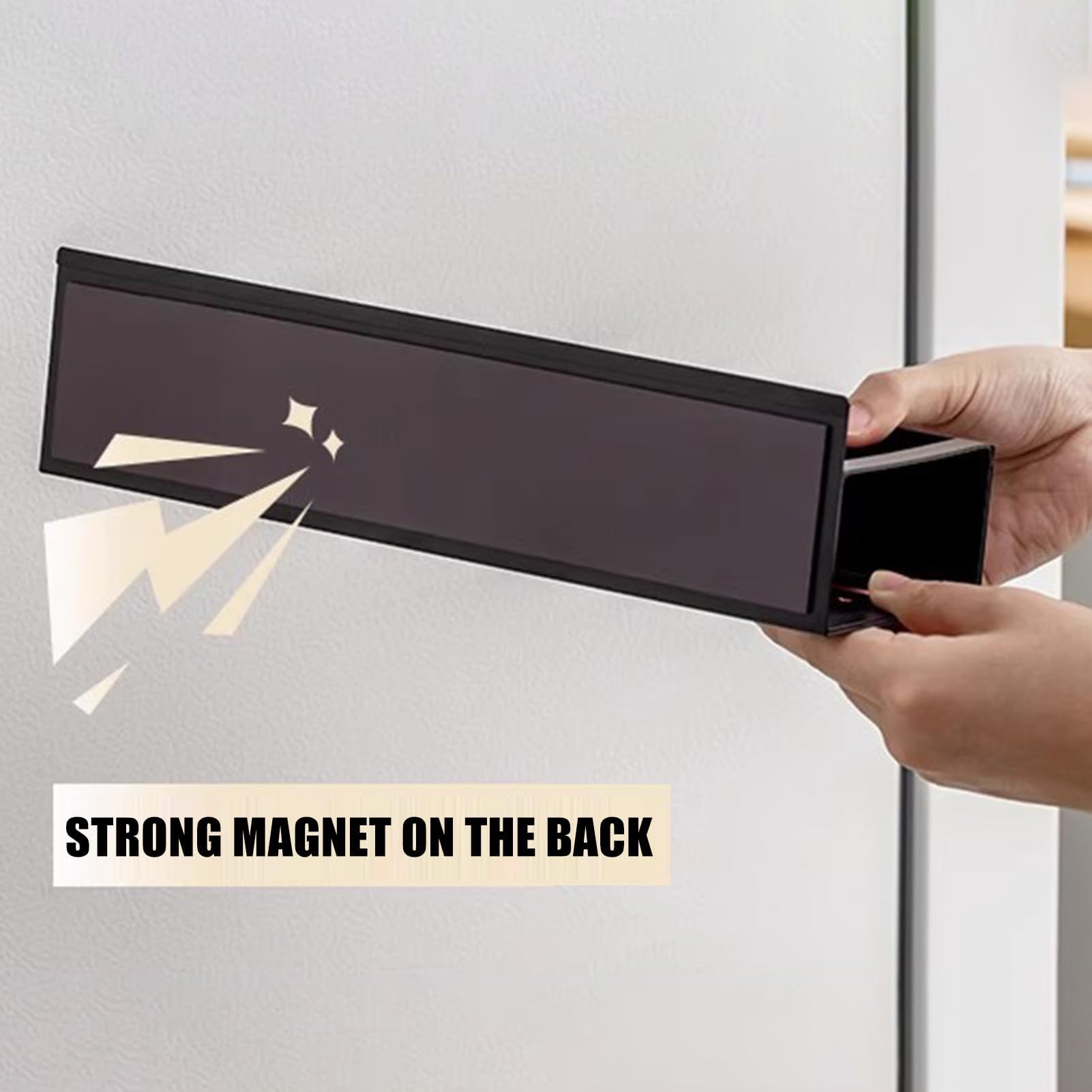 Lot de 2 porte-gobelets magnétiques pour cuisine et salle de bain, étagère magnétique multi-usage pour tasses à café, design noir et blanc pour maisons modernes