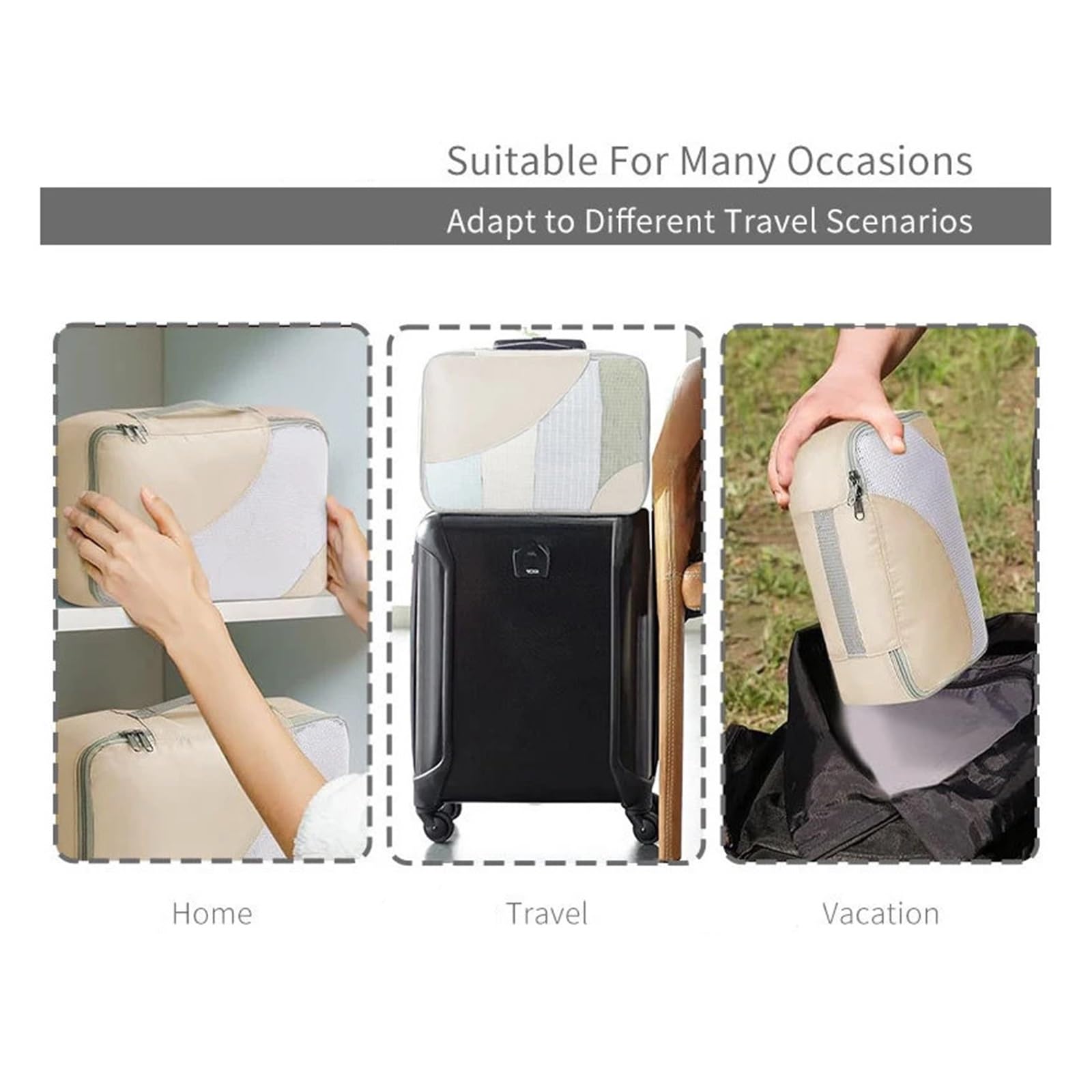Set organizer per bagagli Set di 6 cubi da viaggio for abbigliamento, scarpe, organizer, accessori leggeri for riporre bagagli e valigie
