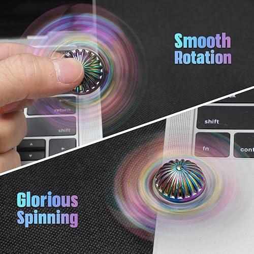 Miniatura 5 de Fidget Spinner de mano para niños y adultos juguete sensorial de orbe mágico para fanáticos del mundo mágico regalos de dedos para aliviar el estrés