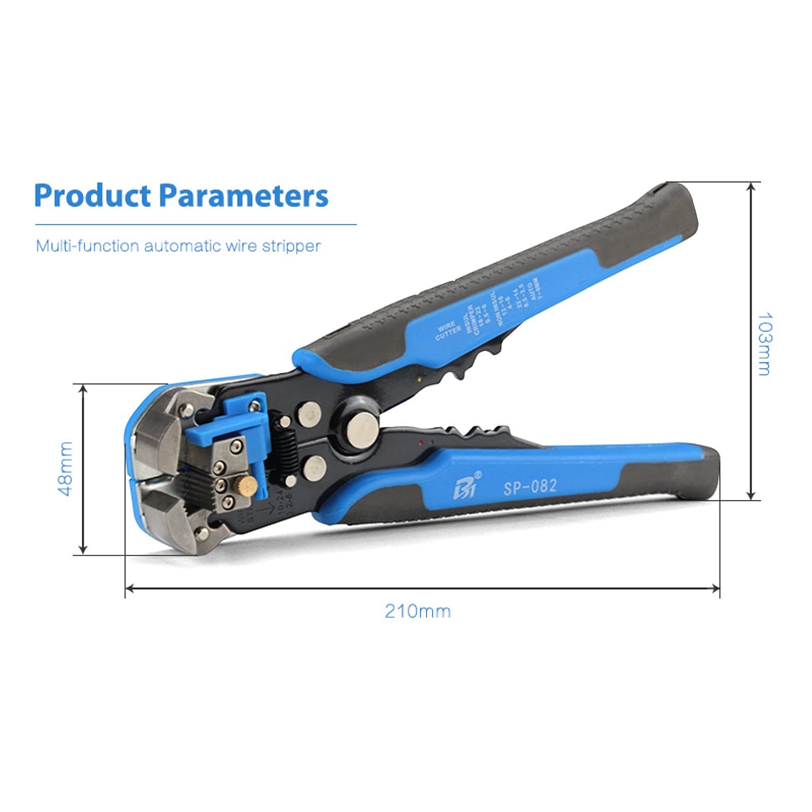 JINGYAN Alicates universales Multi-functional Cable Crimper Tools Automatic Cutter Peeler Forceps Terminal Wire Stripper Crimping Pliers