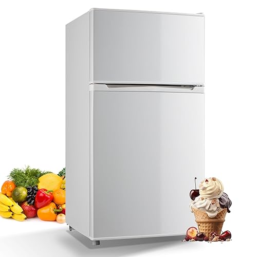 Compact Refrigerator 3.5 Cu.Ft WANAI Classic Retro 2 Door Mini