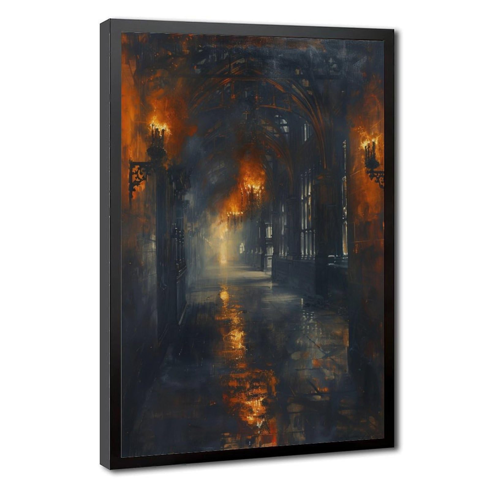 Bareronor Moody Poster Canvas Poster Bedroom Decor Landscape Office Room Decor Gift 24" L X 36" W
