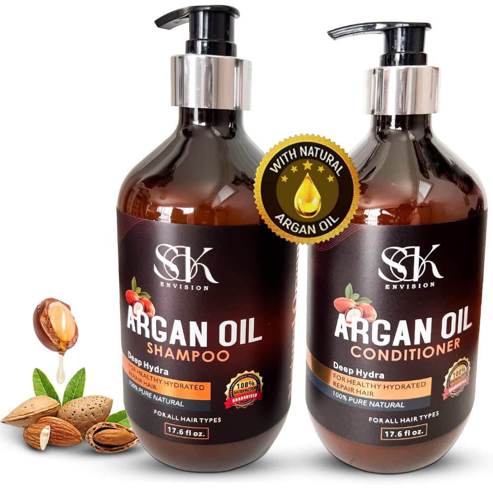Buy S&K ENVISION Moroccan Argan Oil Infused Shampoo & Conditioner For