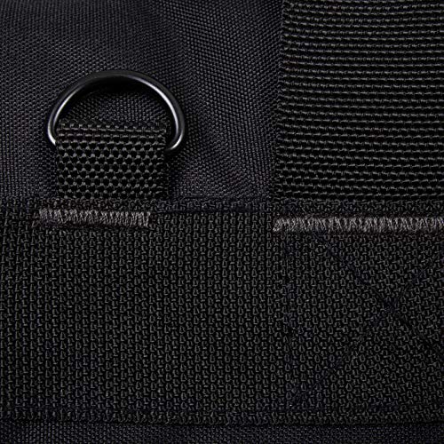 K-Cliffs Tactical Range Duffel Military Molle Gear Travel Sports Gym Bag Lockable Zippers with US Flag Patch 30 Inch Large Black