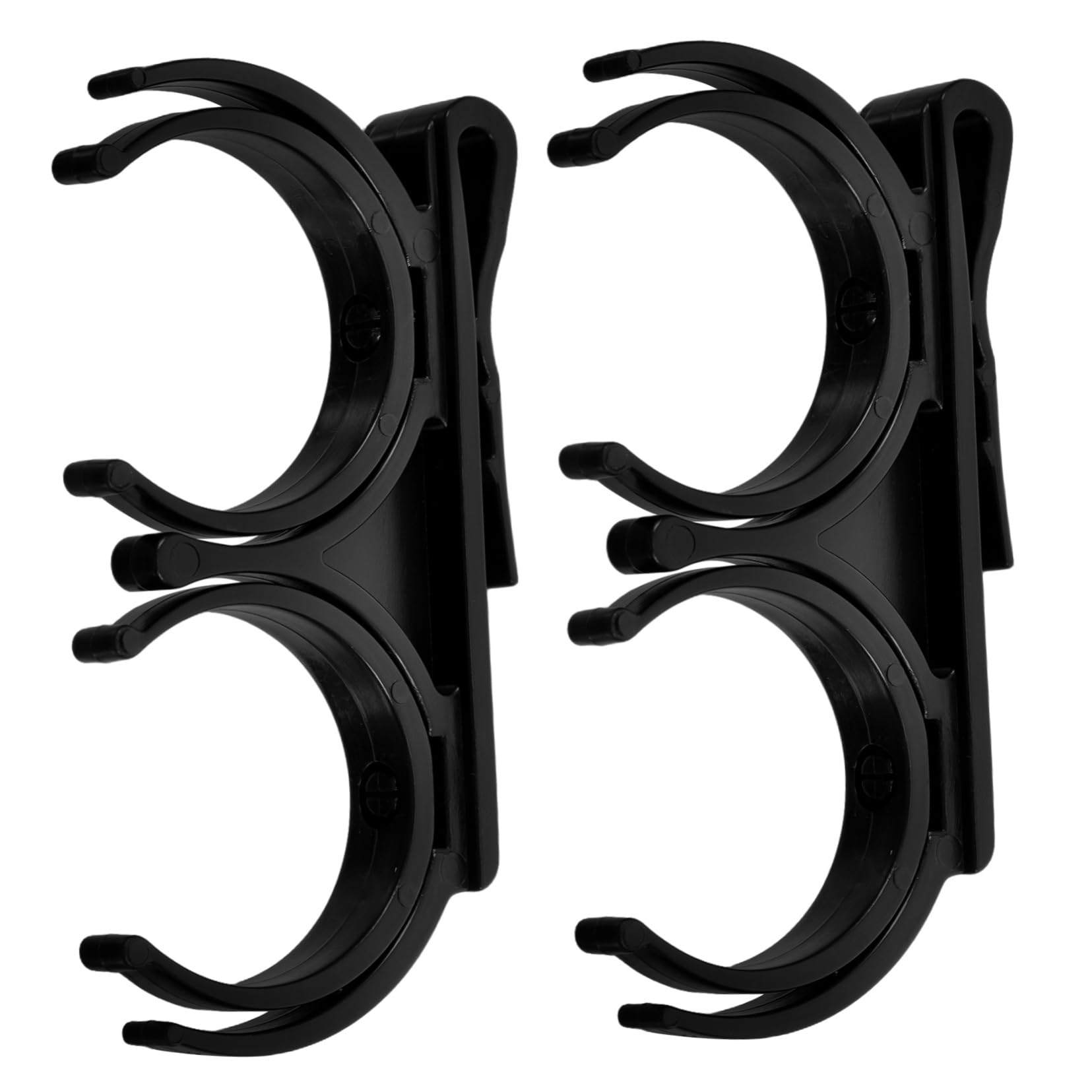 GOOHOCHY Golf Ball Clamp Holder 2 Pack Rotatable Portable Golf Ball Retriever for Golf Bag Golf Accessory Golf Ball Holder Clip