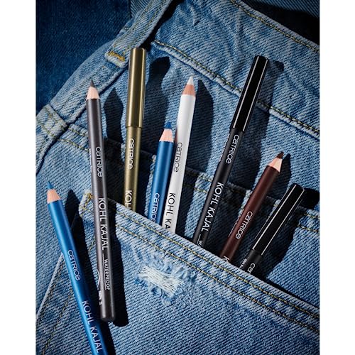 Catrice Kohl Kajal Waterproof, Kajalstift, Nr. 160, Blau, definierend, glänzend, schimmernd, vegan, wasserfest, ohne Mikroplastikpartikel, Nanopartikel frei, 1er Pack (0.78g)