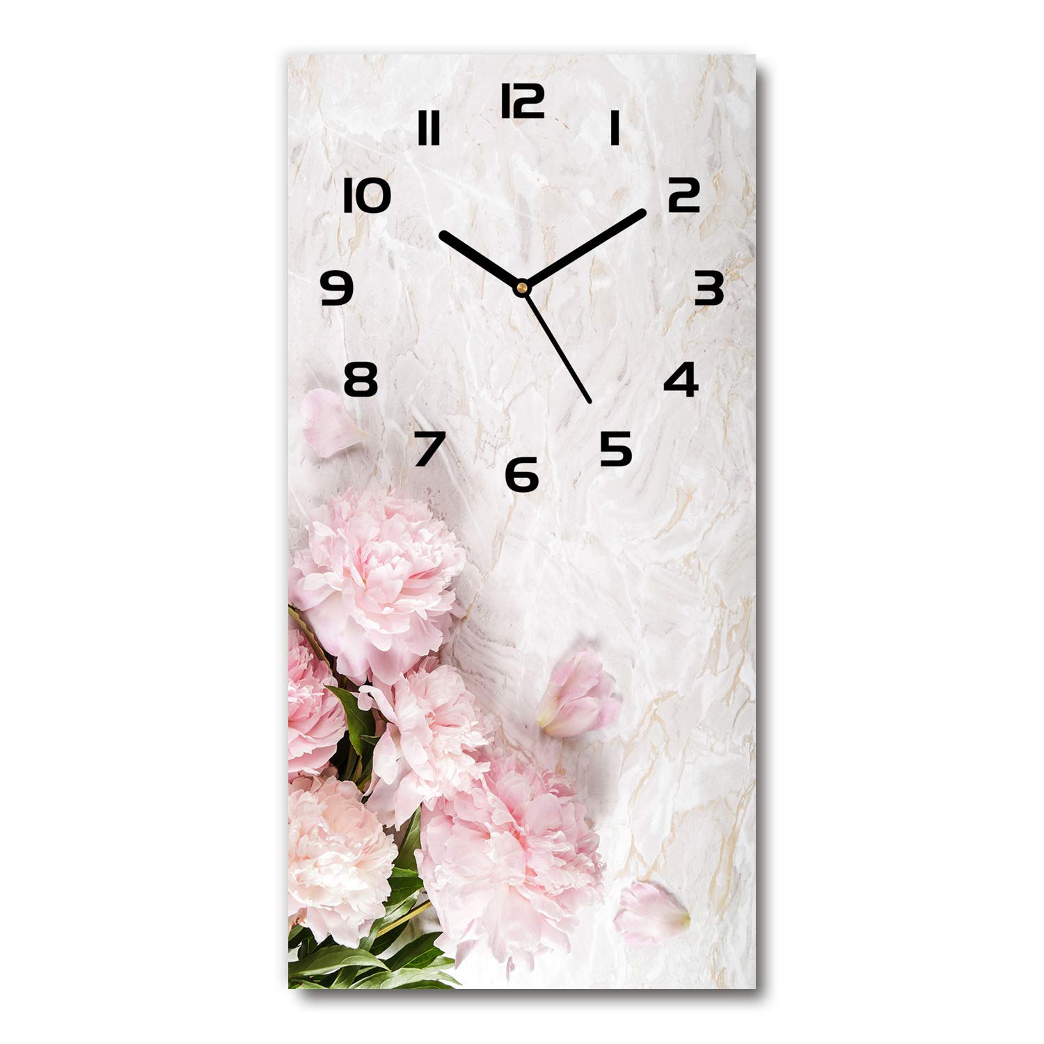 Horloge en verre silencieuse 30x60cm Tulup oubliez le bruit des aiguilles