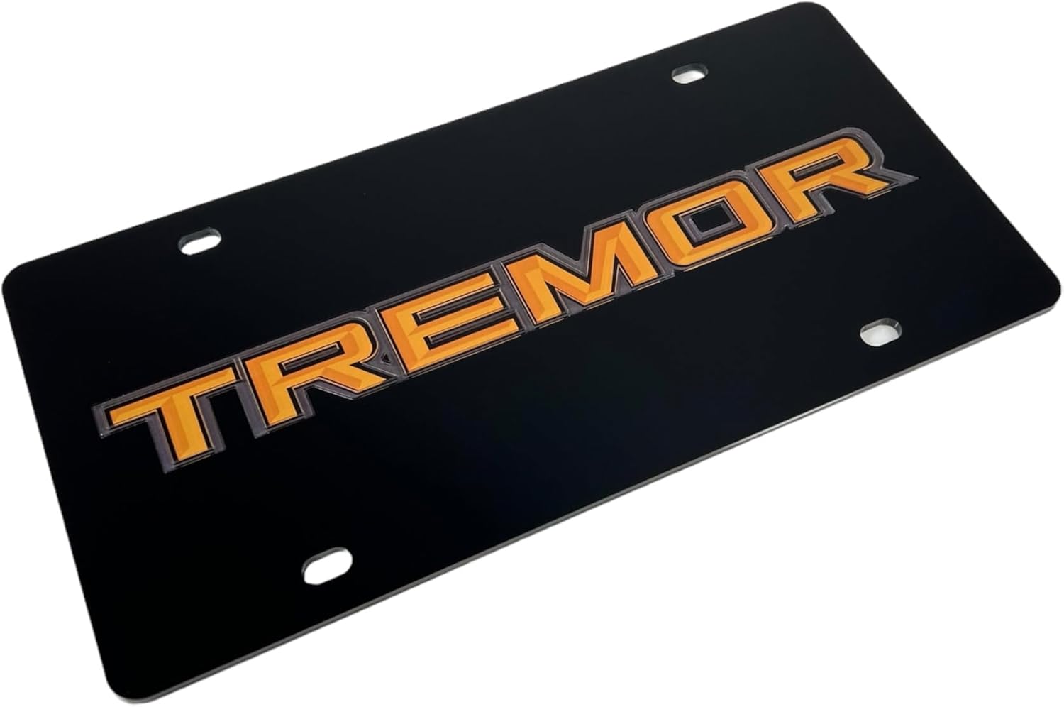Eurosport Daytona - Compatible with Ford Tremor Badge - UV Emblem Etched - Laser-Tag Acrylic License Plate
