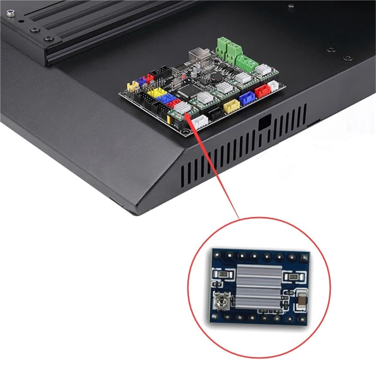 Kompatibel mit X1 3D-Drucker-Kit: 5-teiliges Genius-Treiberset und 8-Bit-Motherboard – wesentliche 3D-Druckkomponenten(Genius with driver)