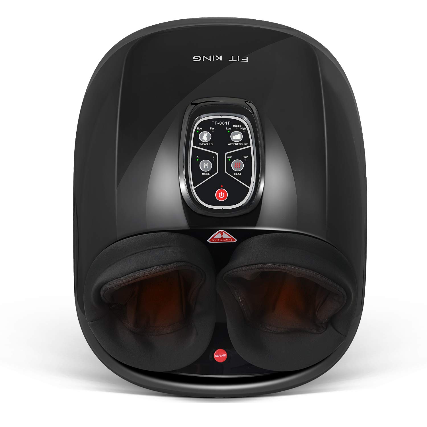 FIT KING Shiatsu Foot Massager Machine with Heat Deep Kneading Foot Reflexology Massager for Foot Relaxation & Pain Relief FT-001F