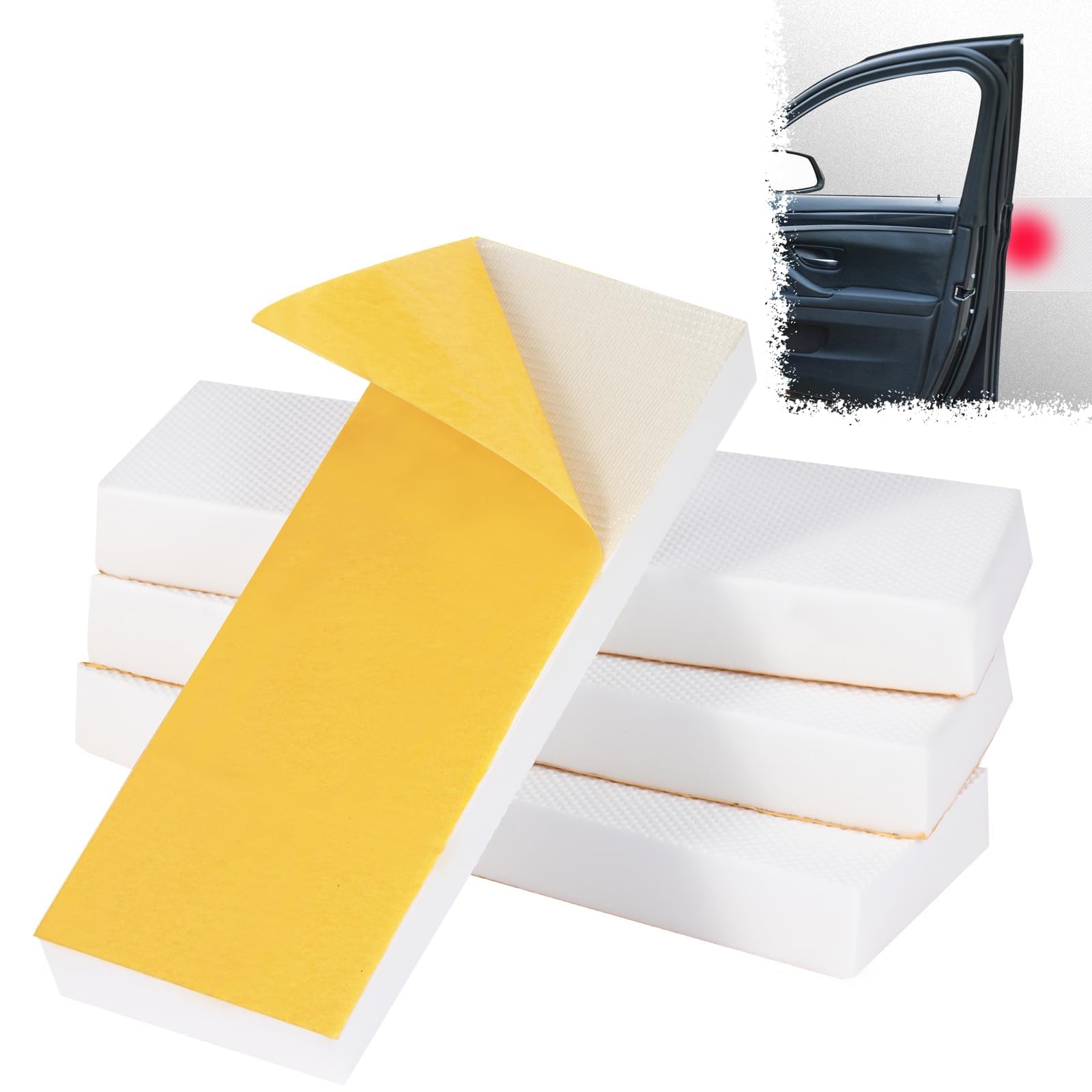 4 Pezzi Paracolpi Garage Auto da Muro 30x10x3cm Paracolpi Muro Autoadesivi Paraurti Garage da Muro Bianco Protezione Garage per Auto per Porte D'auto Garage Tettoia Parcheggio