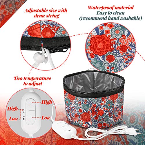 Hair Steamer, 2020 New Upgrade 110V Electric Hair Cap Thermal Cap for Hair Spa Hair Thermal Treatment Deep Conditioning Hair Spa Cap Hair Care Hat for Home Use