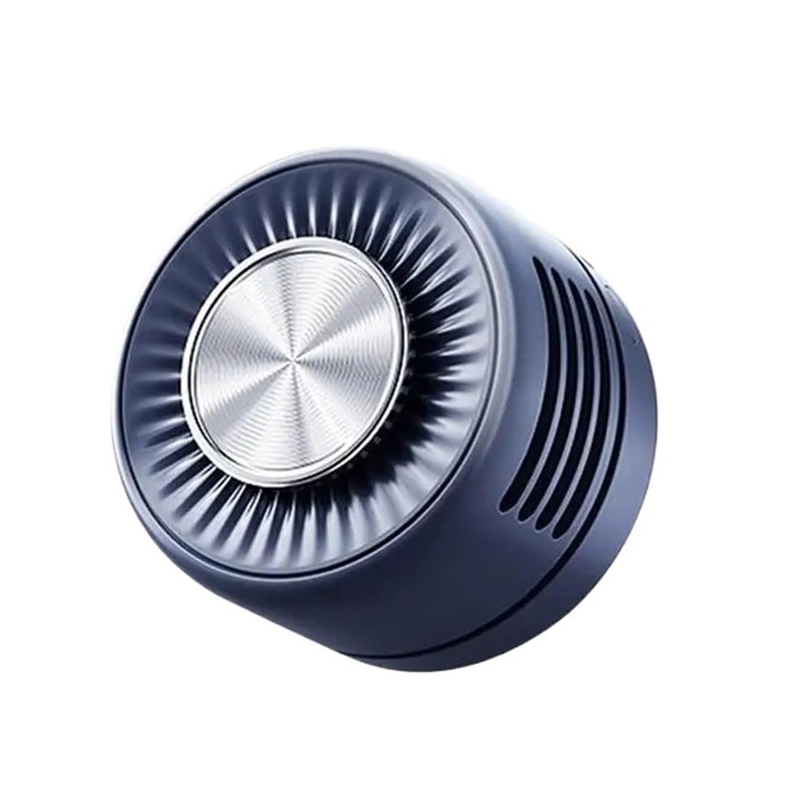 Mini ventilador con clip portátil recargable y silencioso de color azul