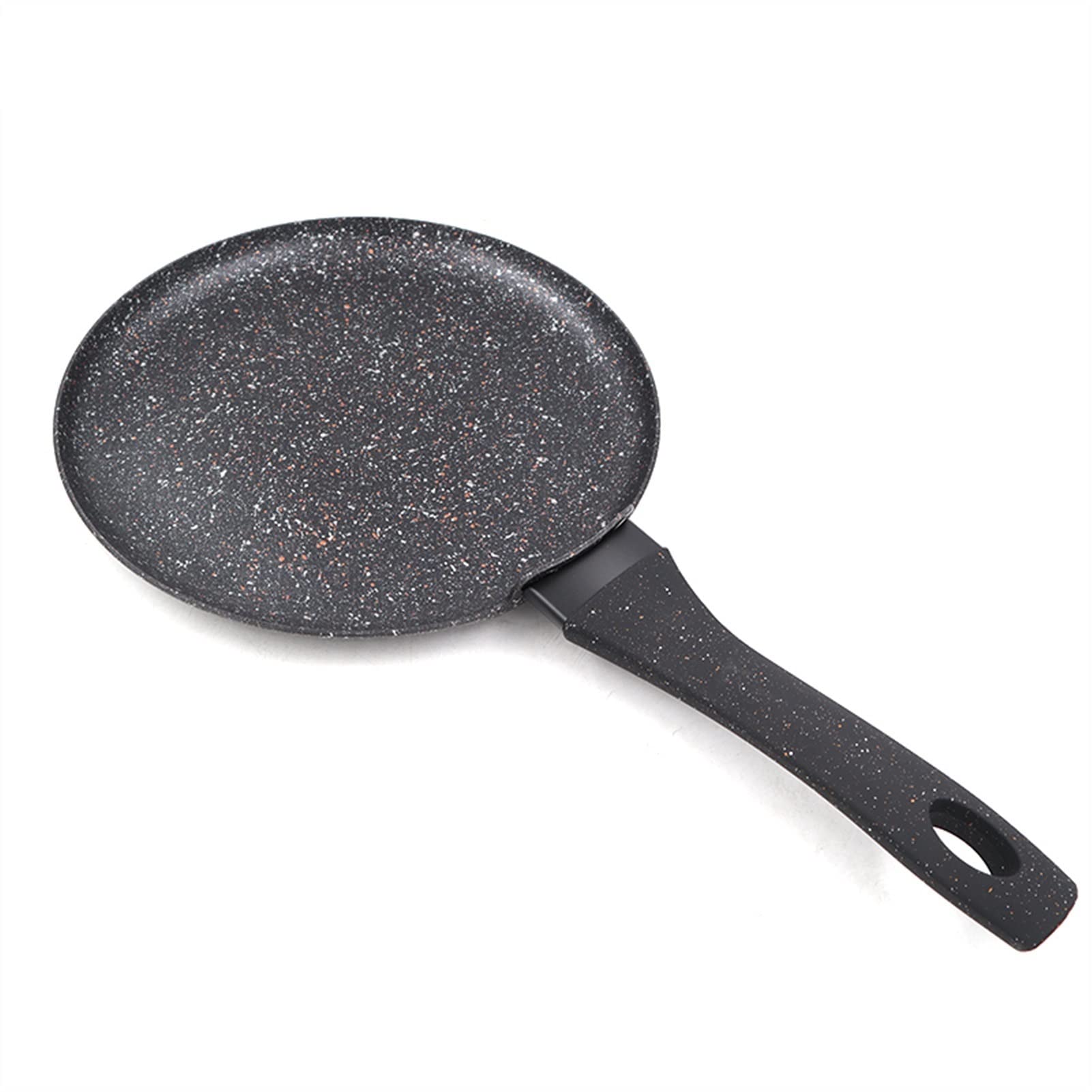 Patelnia do smażenia jajek, patelnia żeliwna, Patelnia z powłoką granitową Nieprzywierająca patelnia 24 cm Płyta indukcyjna do naleśników (kolor: czarny, rozmiar arkusza: 22 cm)