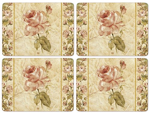 Pimpernel Antique Rose Linen Placemats S/4 (s), Rosa