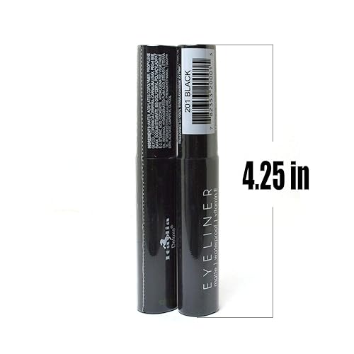 Miniatura 3 de Italia-Deluxe Maquillaje 2pcs de Delineador Líquido Clásico 201 Mate Negro Delineador de Ojos Vitamina E + ZipBag