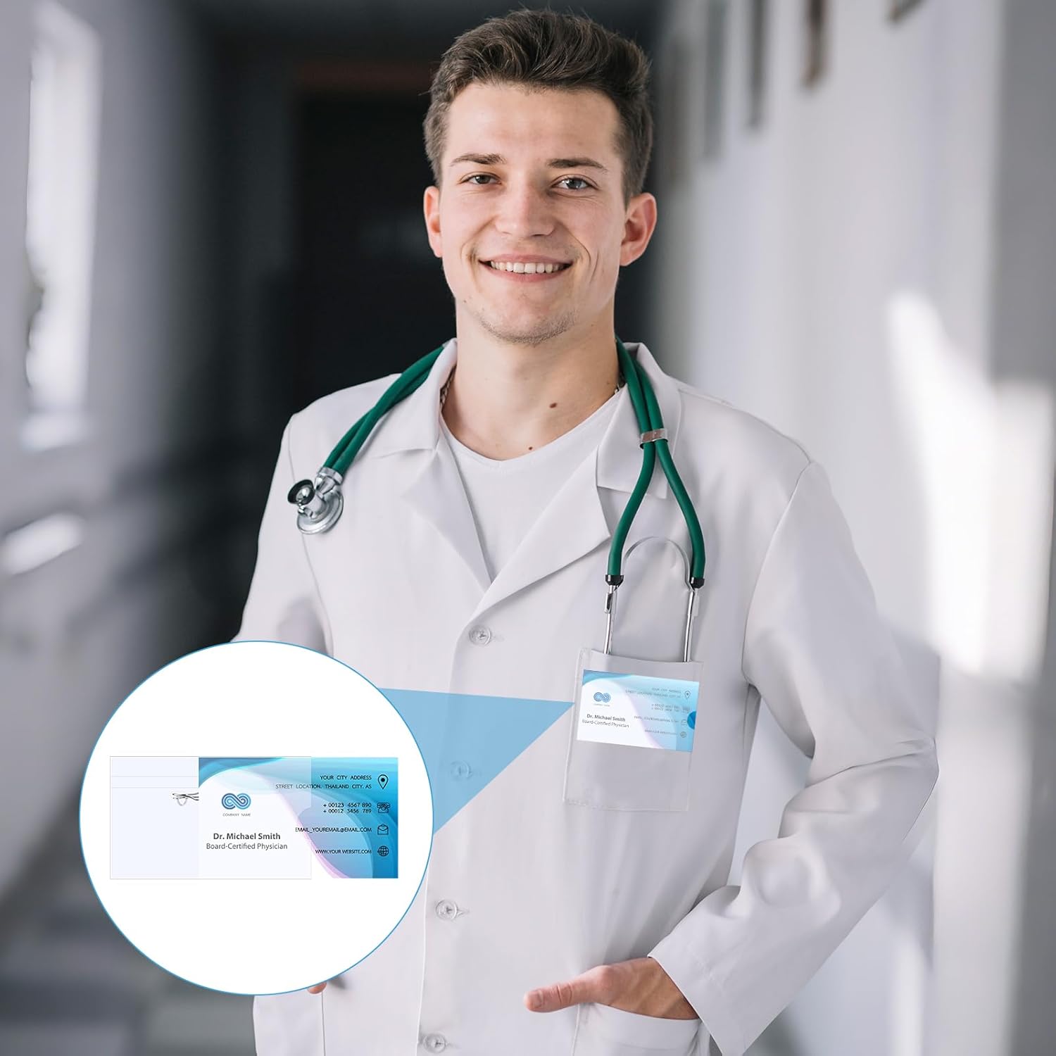 50 Pcs Clear Plastic Name Badge Holders with Pins, Reusable ID Name Tag Sleeves Inserts for Office School Conference Events, 3.5 x 2.1 Inch Name Tags - Image 6