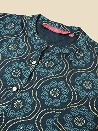 Image of anubhutee Women's Rayon Printed A-Line Kurti