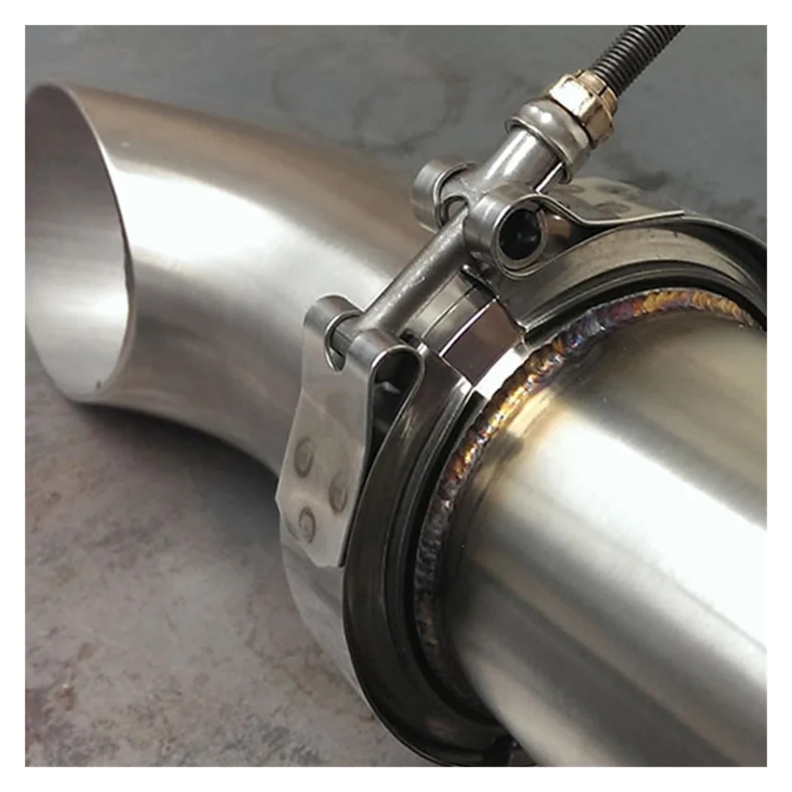 V-Band-Auspuffschelle 1,5–6 Zoll Auspuffflansch V-Band-Schelle V-Band-Schalldämpferschelle(152mm 6inch)