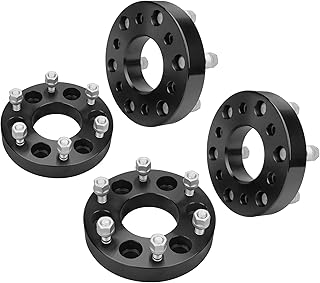 IRONTEK 6x5 to 6x5.5 Wheel Adapters & Spacers (1.25in Thickness, 78.1mm Hub Bore, M12x1.5 Studs) 6x127mm to 6x139.7mm Wheel Adapters (Change Your Bolt Pattern) 4 PCS