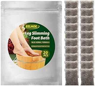 Boxwizard Drenagem linfática gengibre pé de imersão perna emagrecimento banho de pés ervas para pés de imersão spa relaxamento massagem