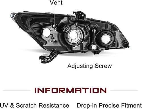 Miniatura 3 de JSBOYAT Reemplazo del conjunto de faros delanteros para Honda Civic Coupe 2014-2015 de 2 puertas estilo OE (lado izquierdo del conductor)