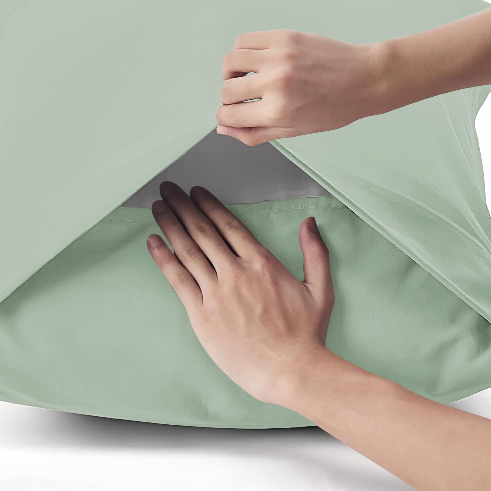Poligino Double Bed Pillowcases, Cotton, 50 x 70 cm, 2 Pieces - Image 3