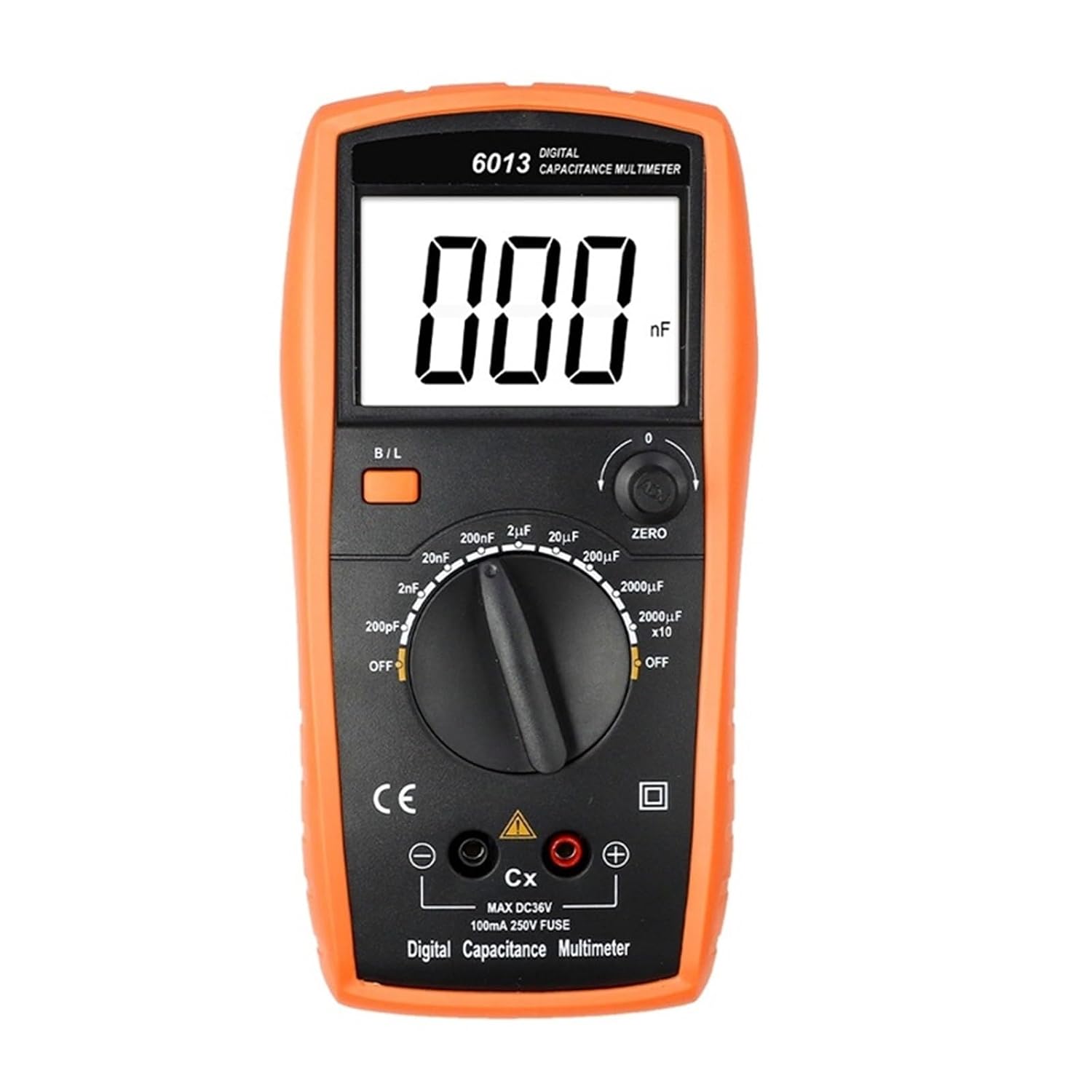 6013 Digital Capacitance Meter High Precision Handheld Capacitor Tester Auto Tool 200pF-20000uF Inductance Multimeter