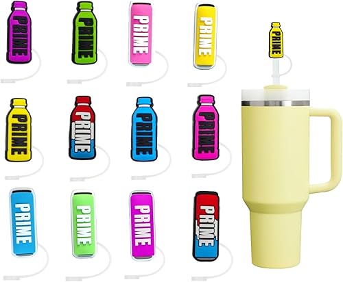 12 tapas de popote compatibles con vasos Stanley de 30 y 40 onzas, 0.4 pulgadas0.394 in de silicona para vasos, a prueba de polvo, reutilizable,