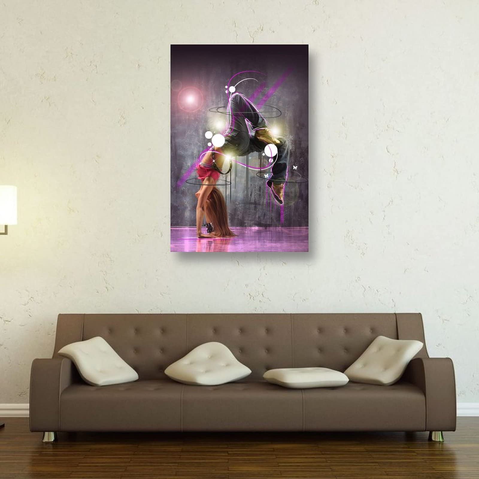 HipHop Dance Cool Girl - Poster artistico su tela, da parete, 50 x 75 cm