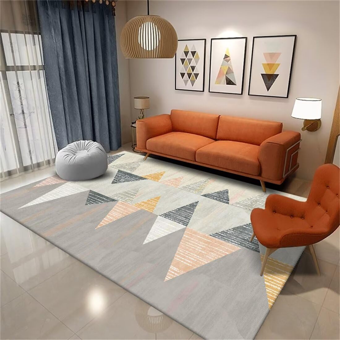 Tapis de salon lavable pour la chambre enfant et l'espace de jeu