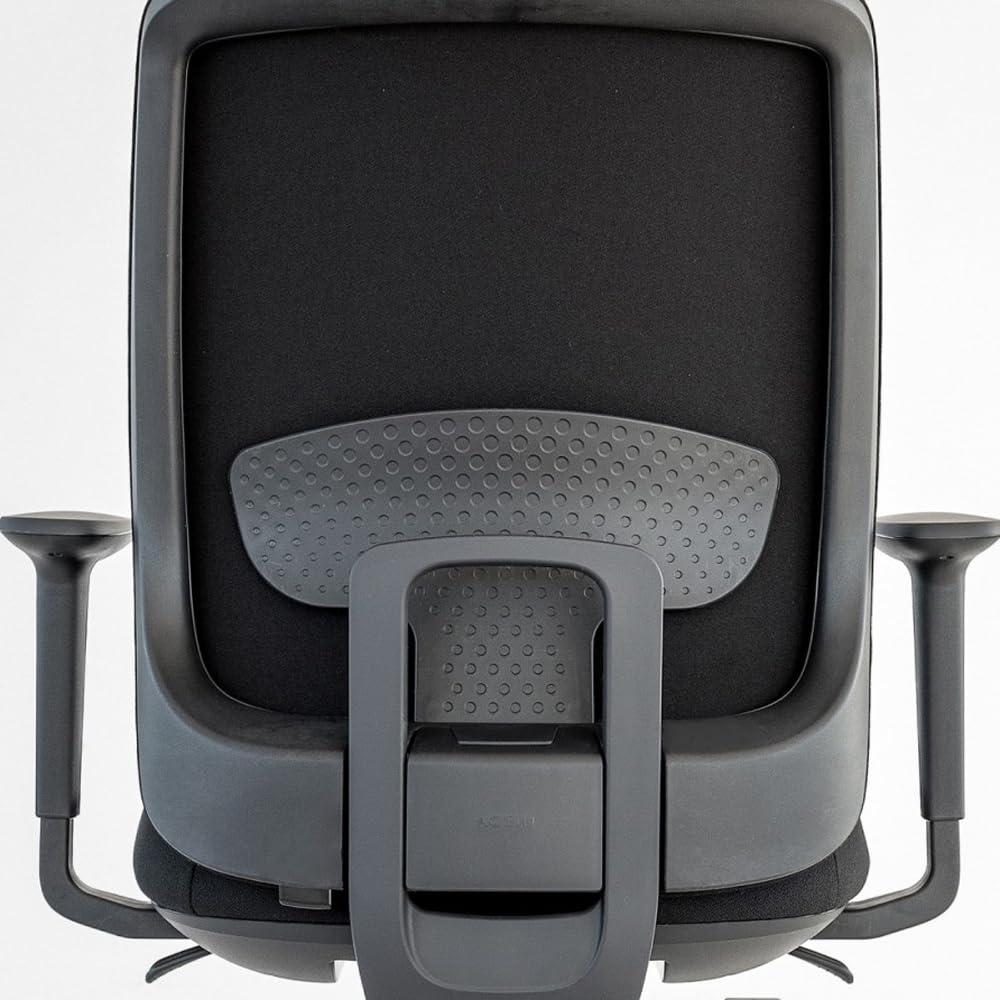 Silla de Oficina Profesional Actiu Trim Carbon Black Tapizado | hasta 150 kg y Uso de hasta 24 Horas… (Brazos 3D, con Cabezal)